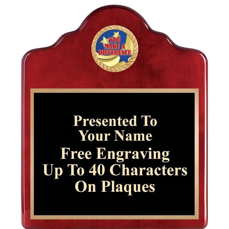 10"X12"ROSEWOOD EMBLEM PLQ