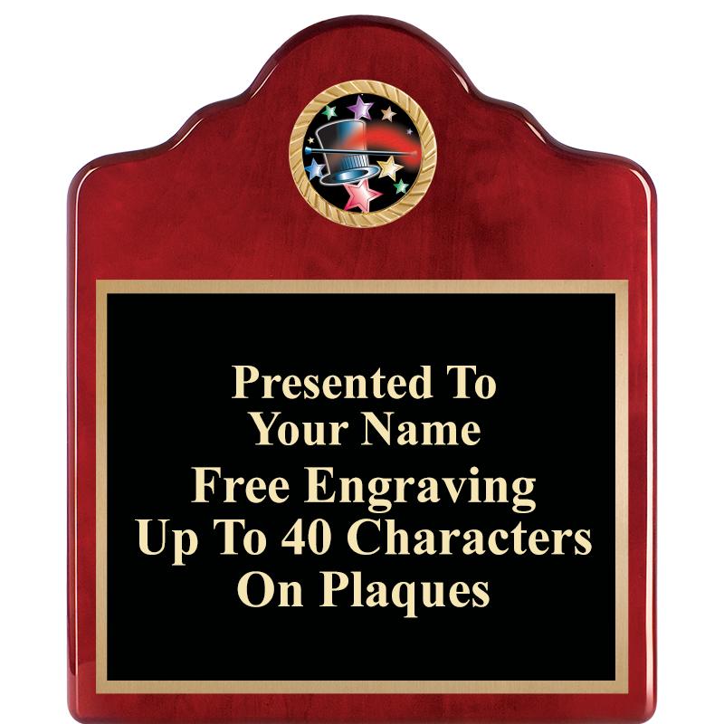 10"X12"ROSEWOOD EMBLEM PLQ