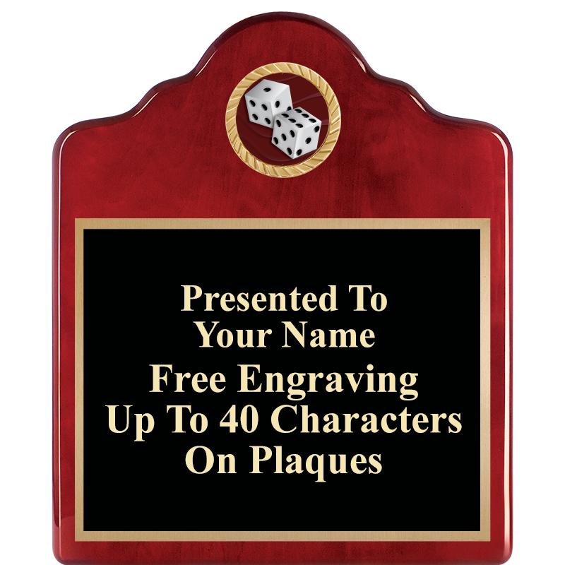 10"X12"ROSEWOOD EMBLEM PLQ