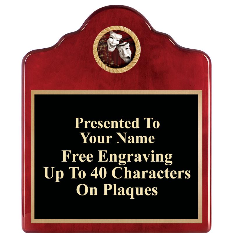 10"X12"ROSEWOOD EMBLEM PLQ