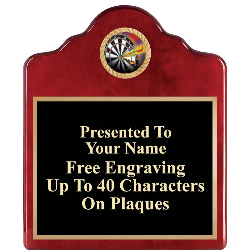 10"X12"ROSEWOOD EMBLEM PLQ