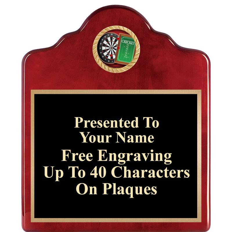 10"X12"ROSEWOOD EMBLEM PLQ