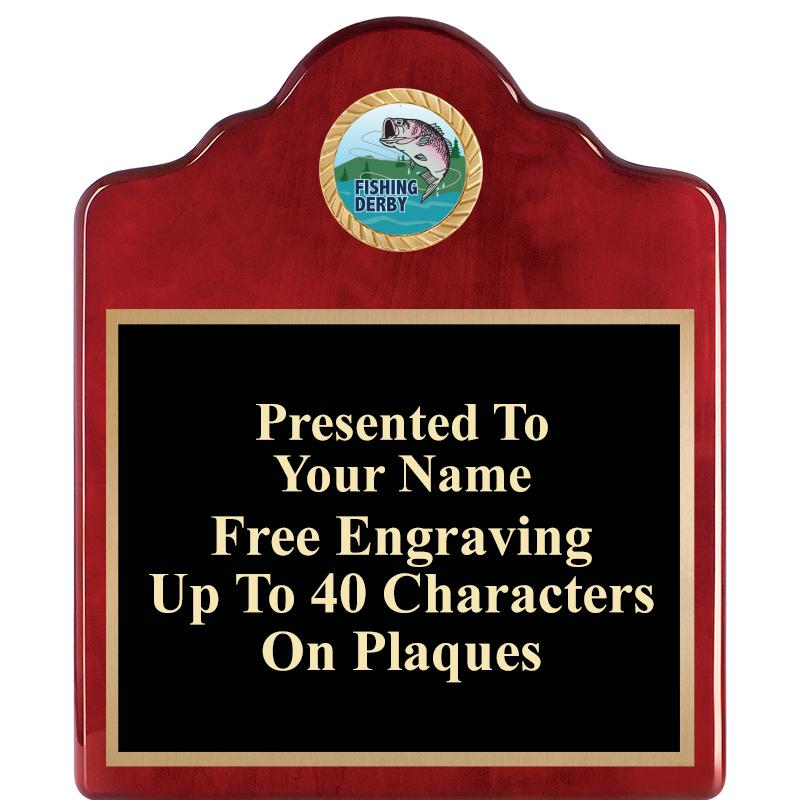 10"X12"ROSEWOOD EMBLEM PLQ