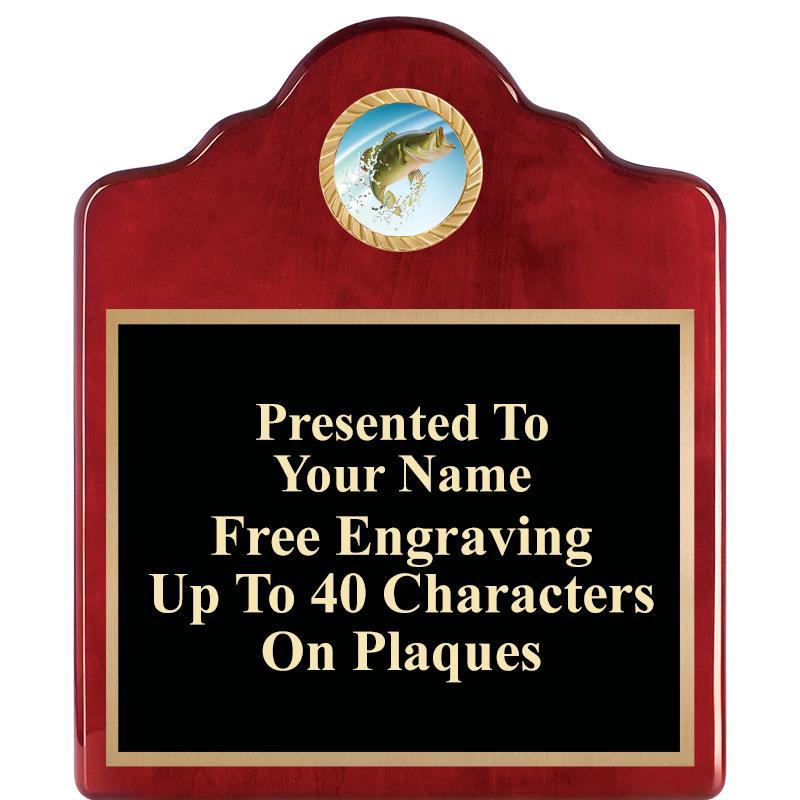 10"X12"ROSEWOOD EMBLEM PLQ