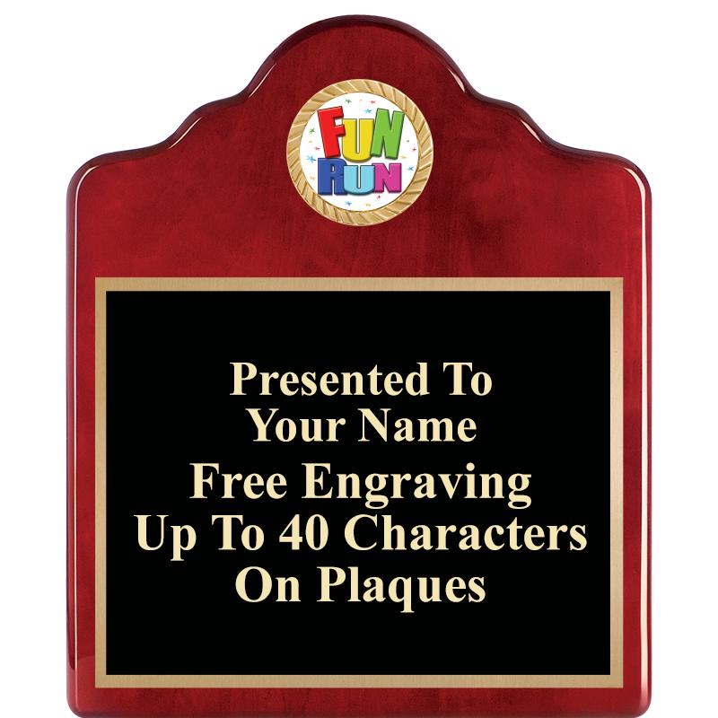 10"X12"ROSEWOOD EMBLEM PLQ