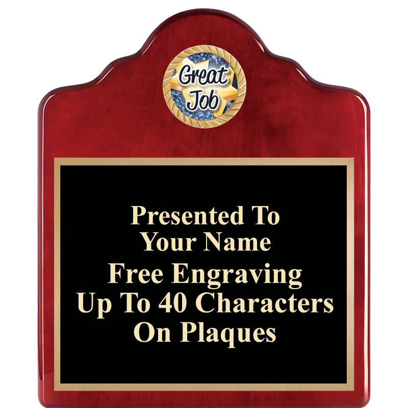 10"X12"ROSEWOOD EMBLEM PLQ