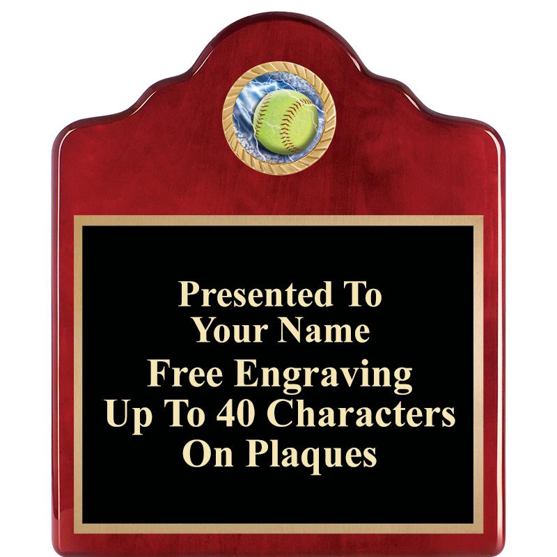 10"X12"ROSEWOOD EMBLEM PLQ