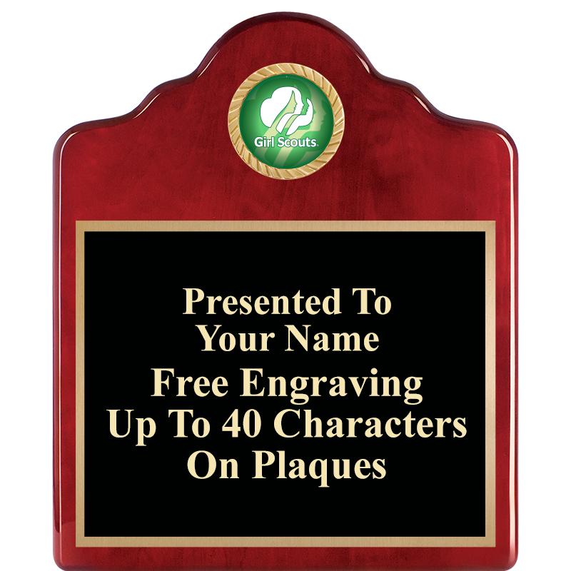 10"X12"ROSEWOOD EMBLEM PLQ