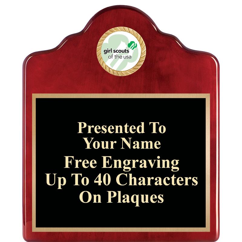 10"X12"ROSEWOOD EMBLEM PLQ