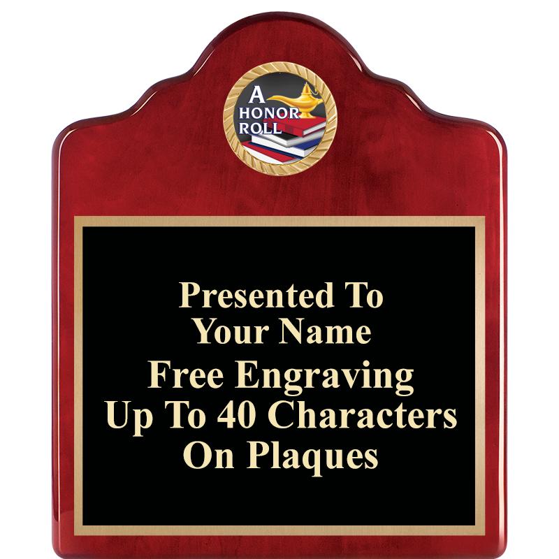 10"X12"ROSEWOOD EMBLEM PLQ