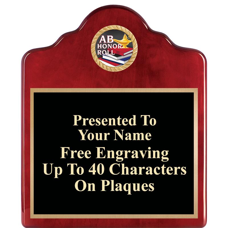 10"X12"ROSEWOOD EMBLEM PLQ