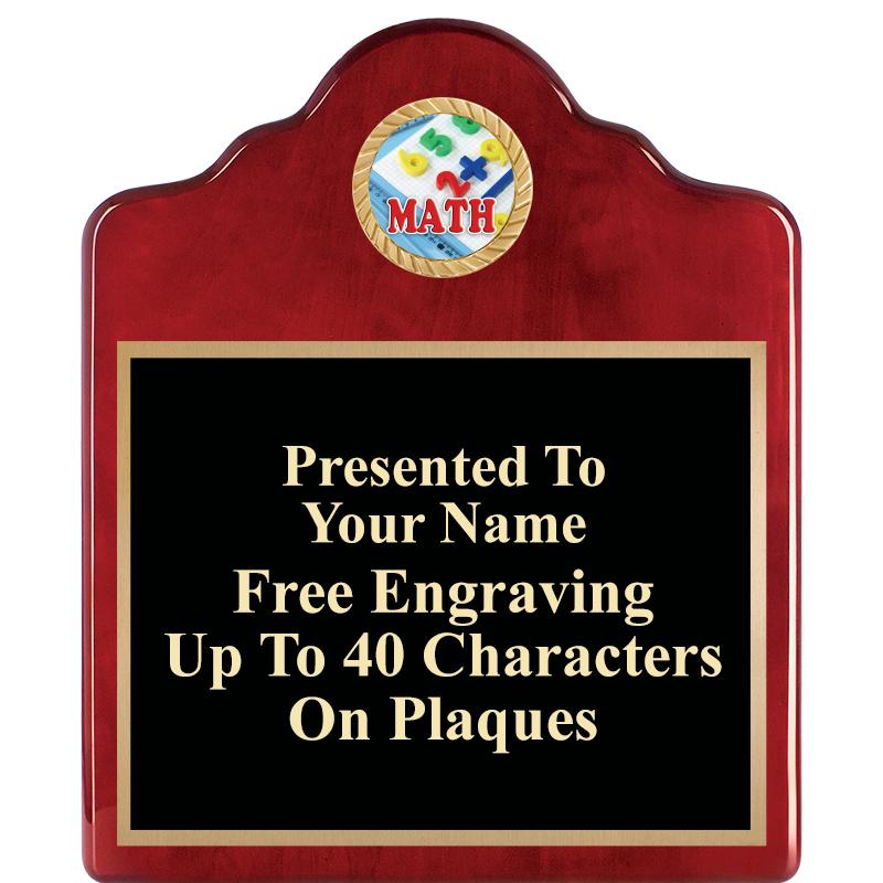 10"X12"ROSEWOOD EMBLEM PLQ