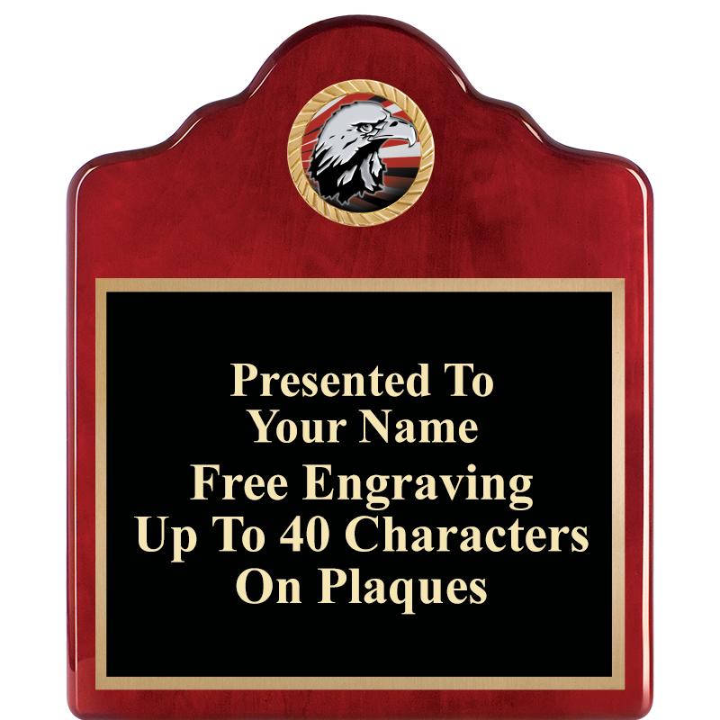 10"X12"ROSEWOOD EMBLEM PLQ