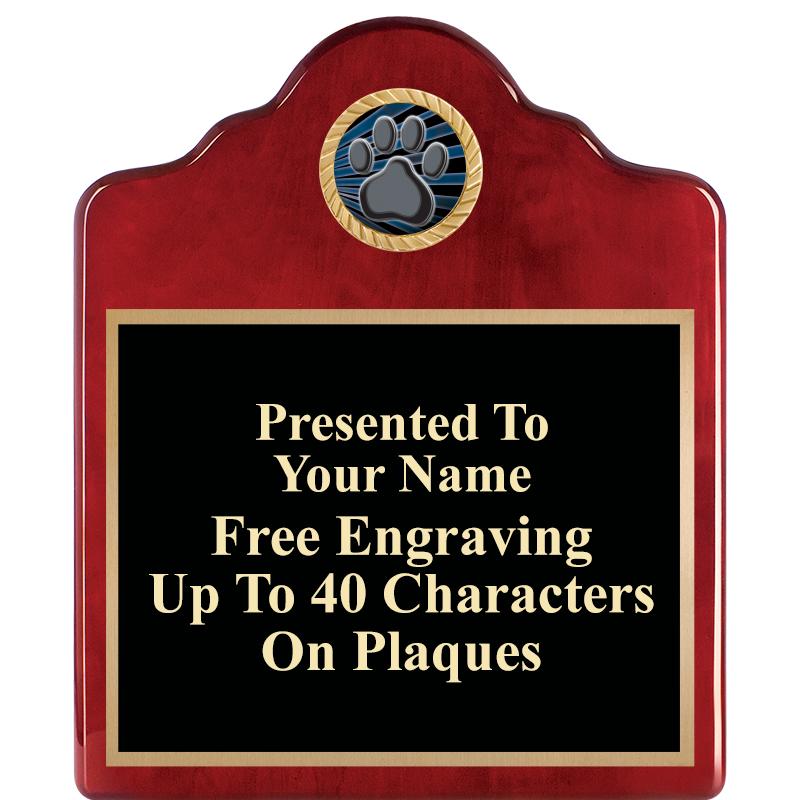 10"X12"ROSEWOOD EMBLEM PLQ