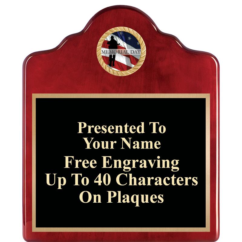 10"X12"ROSEWOOD EMBLEM PLQ