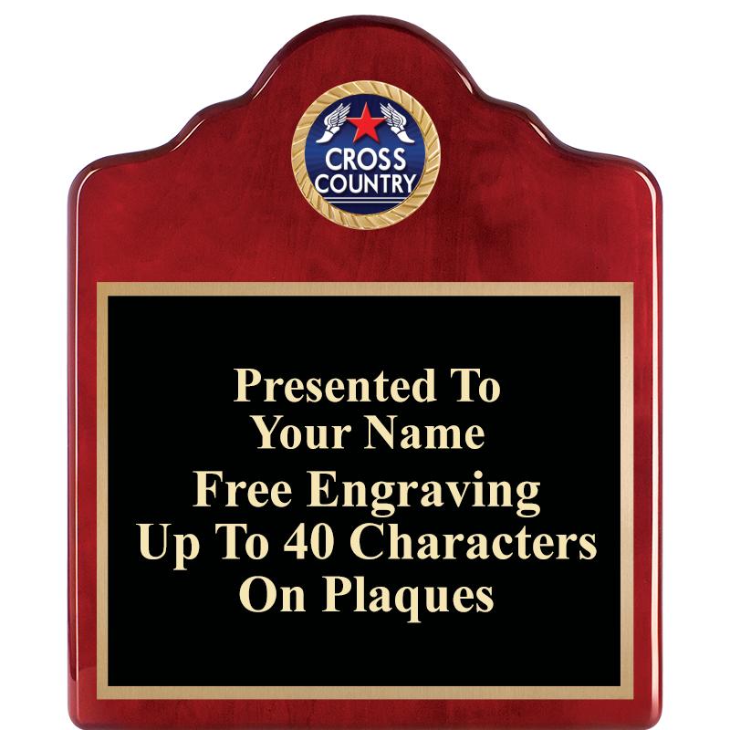 10"X12"ROSEWOOD EMBLEM PLQ