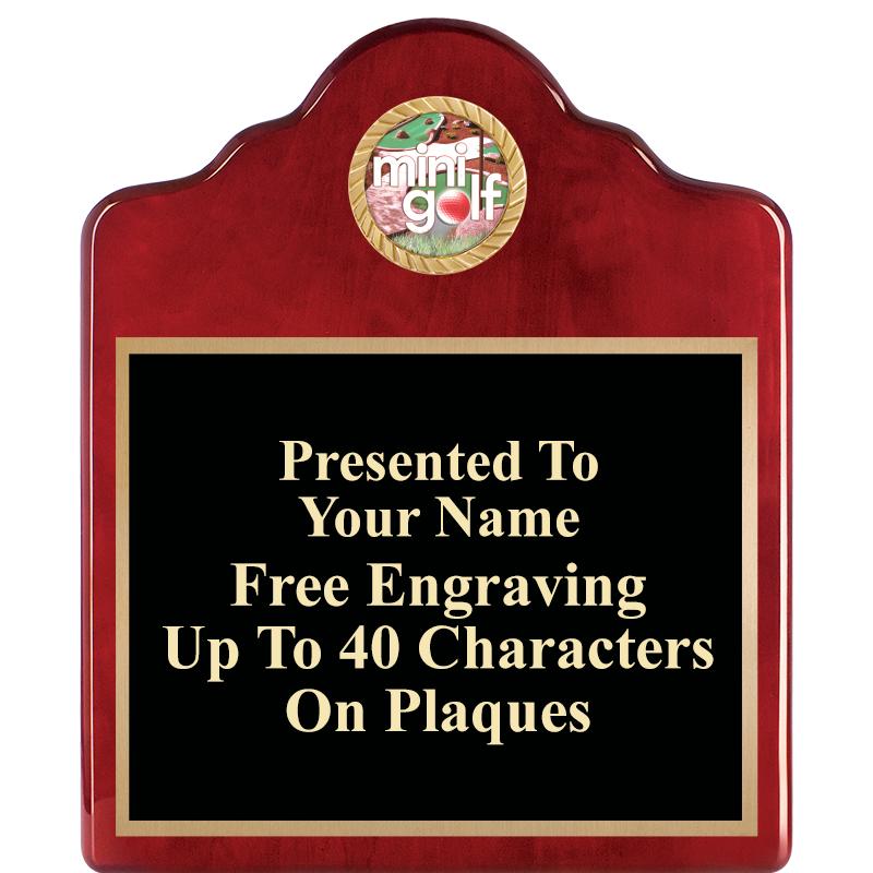 10"X12"ROSEWOOD EMBLEM PLQ