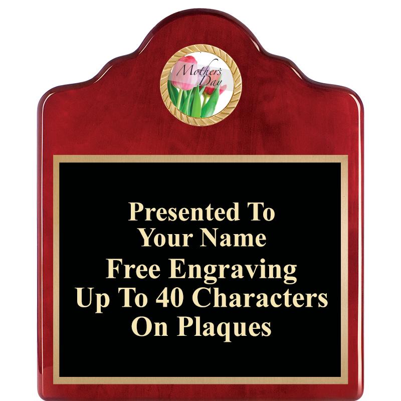 10"X12"ROSEWOOD EMBLEM PLQ