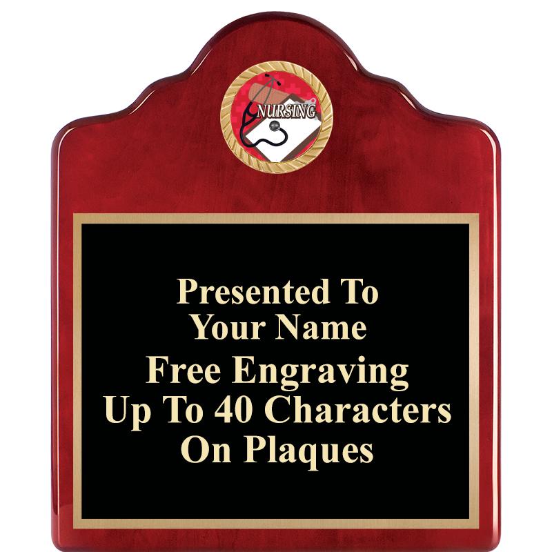 10"X12"ROSEWOOD EMBLEM PLQ