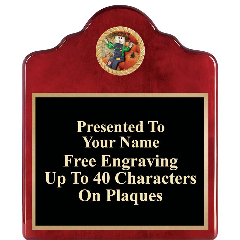 10"X12"ROSEWOOD EMBLEM PLQ