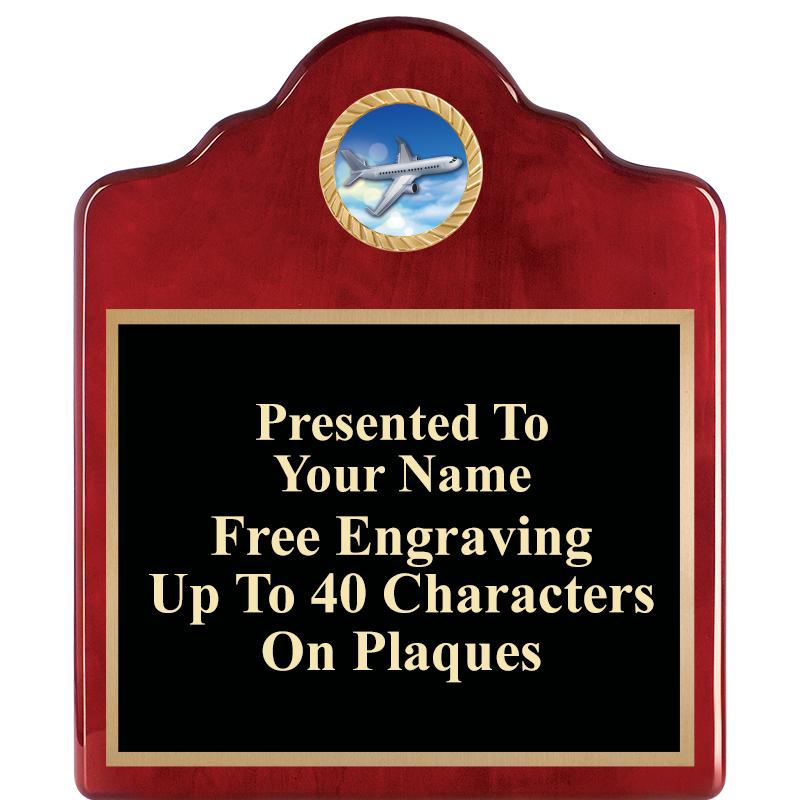 10"X12"ROSEWOOD EMBLEM PLQ