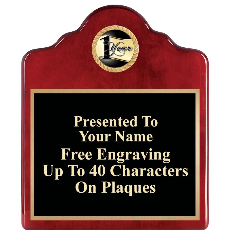 10"X12"ROSEWOOD EMBLEM PLQ