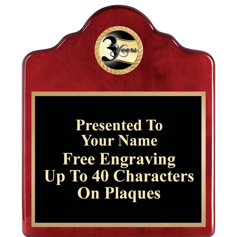 10"X12"ROSEWOOD EMBLEM PLQ