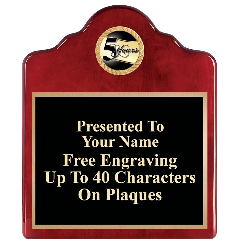 10"X12"ROSEWOOD EMBLEM PLQ