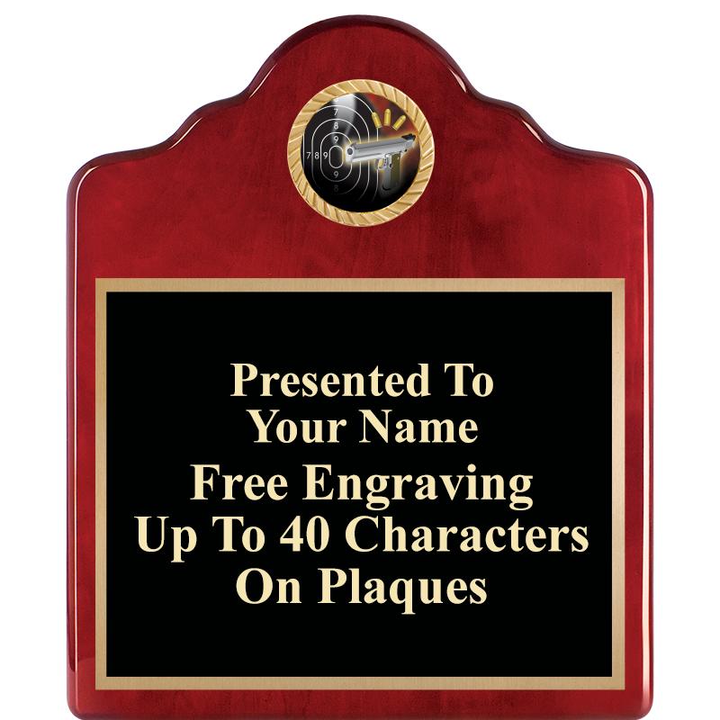 10"X12"ROSEWOOD EMBLEM PLQ