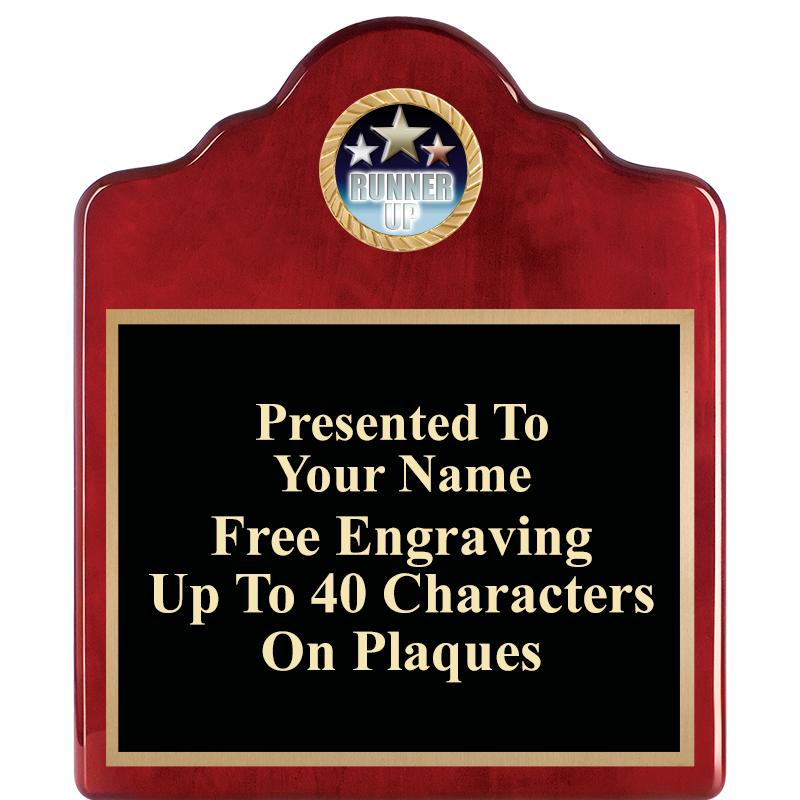 10"X12"ROSEWOOD EMBLEM PLQ