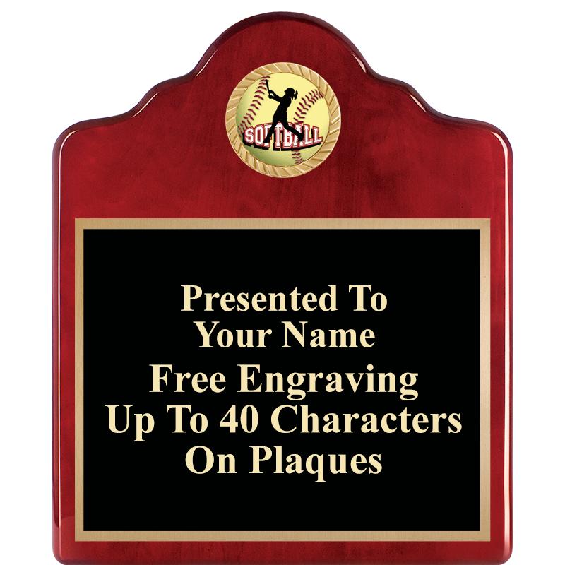 10"X12"ROSEWOOD EMBLEM PLQ