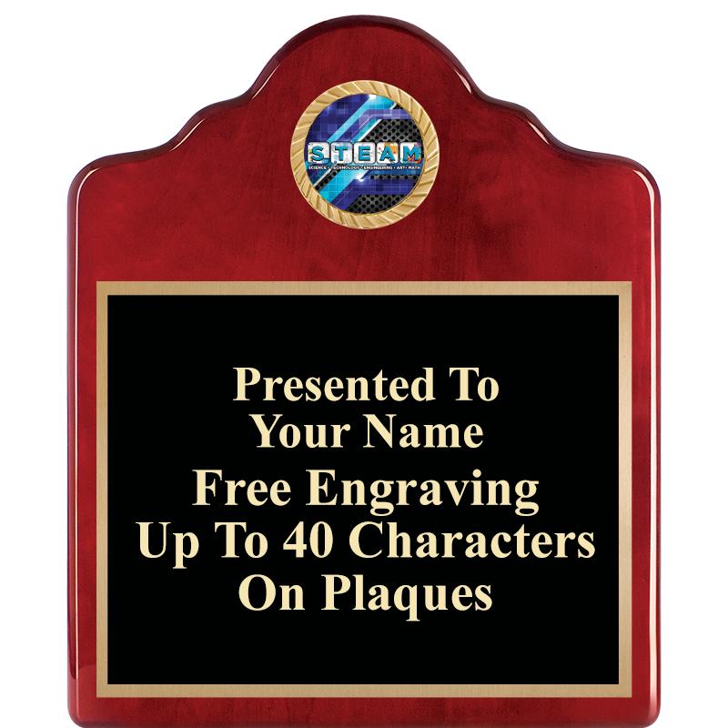 10"X12"ROSEWOOD EMBLEM PLQ