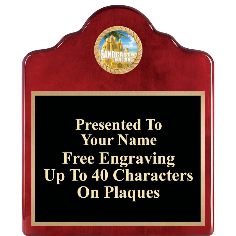 10"X12"ROSEWOOD EMBLEM PLQ