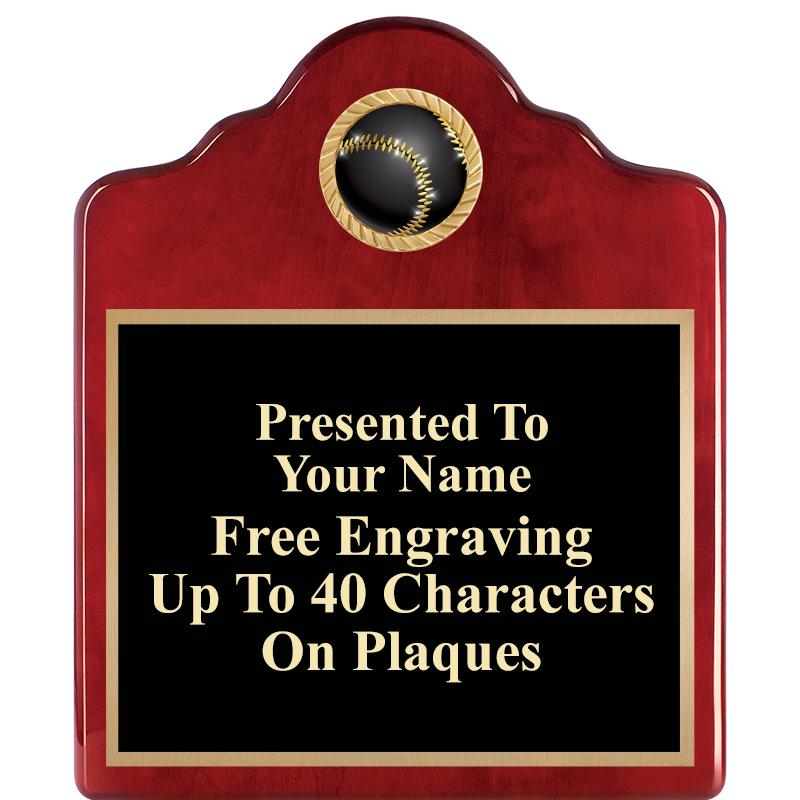 10"X12"ROSEWOOD EMBLEM PLQ