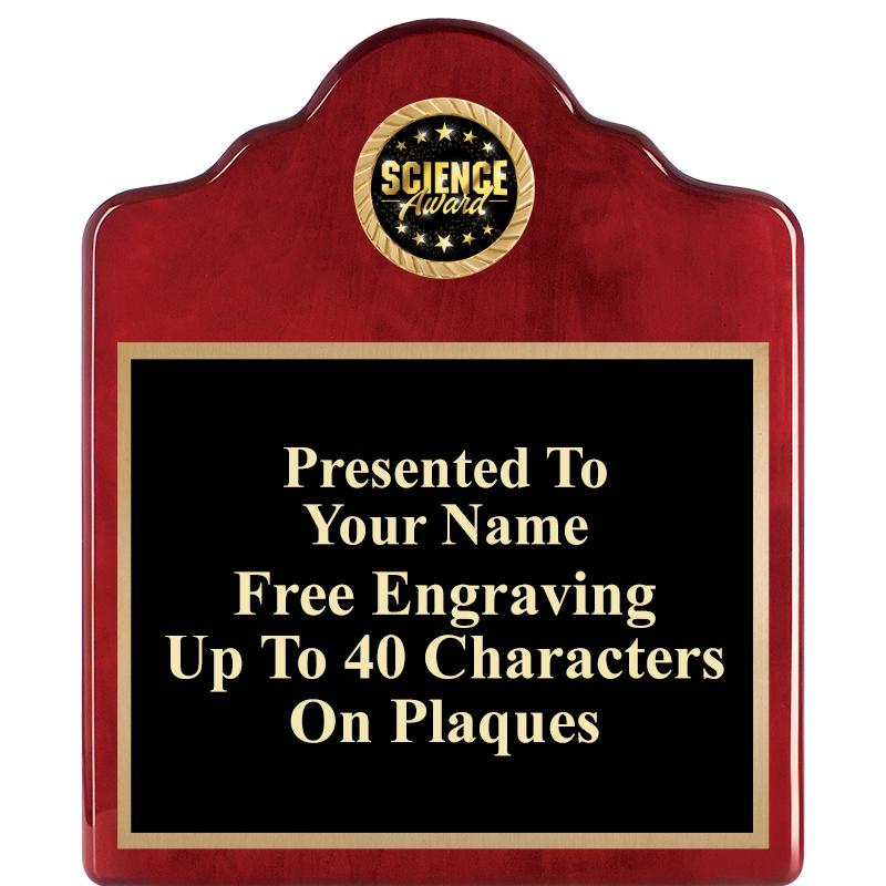 10"X12"ROSEWOOD EMBLEM PLQ