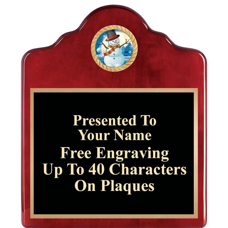 10"X12"ROSEWOOD EMBLEM PLQ