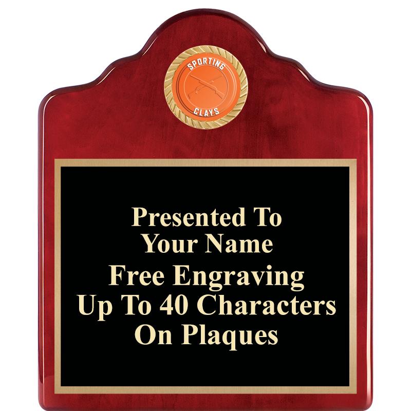 10"X12"ROSEWOOD EMBLEM PLQ