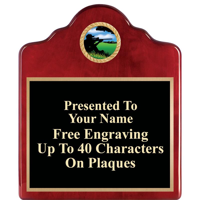 10"X12"ROSEWOOD EMBLEM PLQ