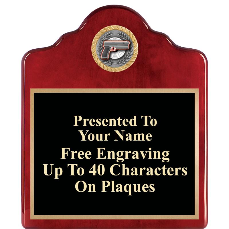 10"X12"ROSEWOOD EMBLEM PLQ