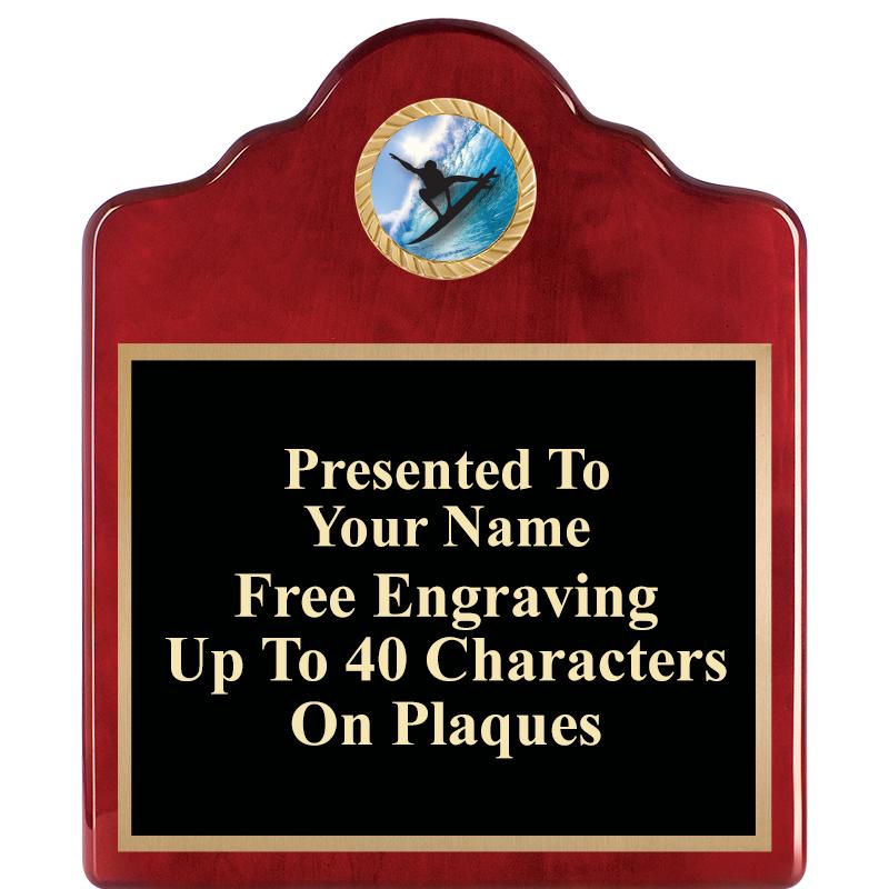 10"X12"ROSEWOOD EMBLEM PLQ