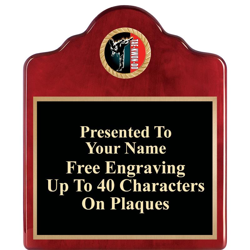 10"X12"ROSEWOOD EMBLEM PLQ