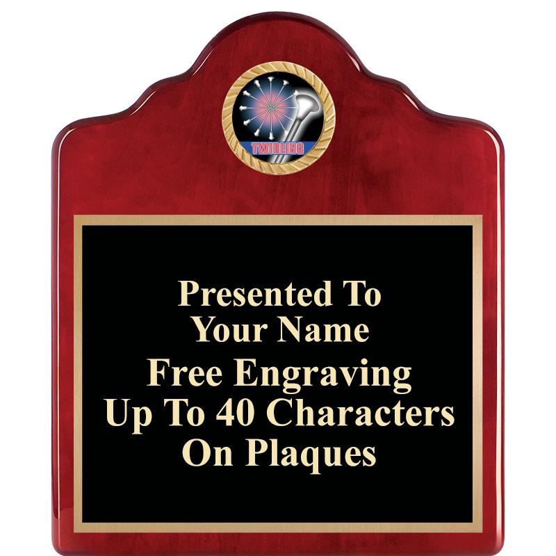 10"X12"ROSEWOOD EMBLEM PLQ