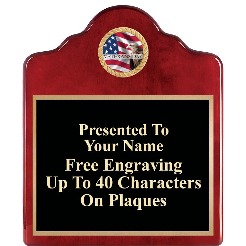 10"X12"ROSEWOOD EMBLEM PLQ