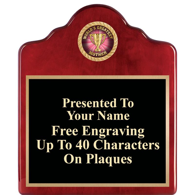 10"X12"ROSEWOOD EMBLEM PLQ
