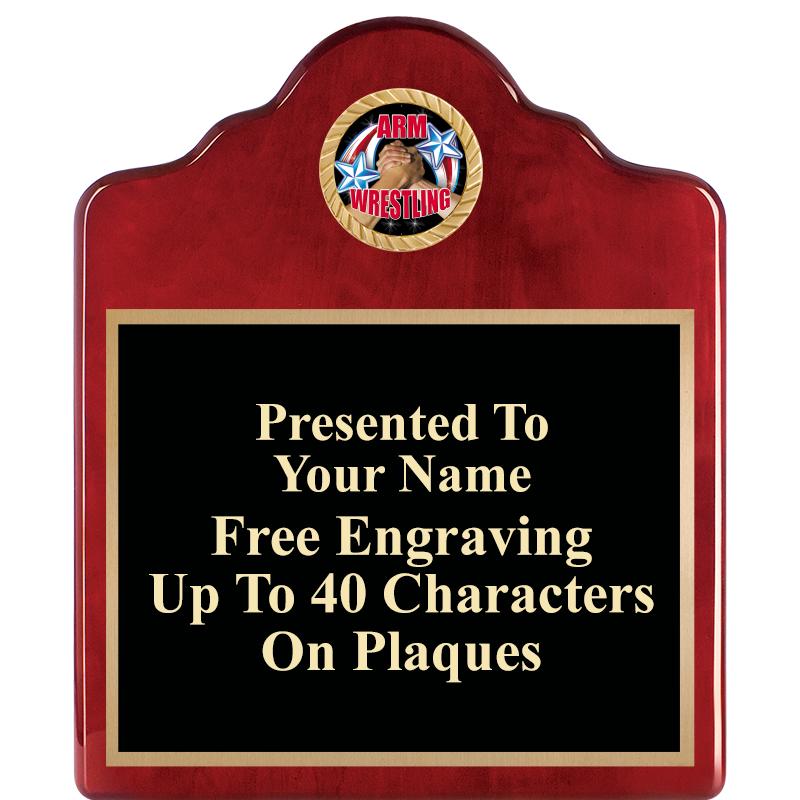 10"X12"ROSEWOOD EMBLEM PLQ