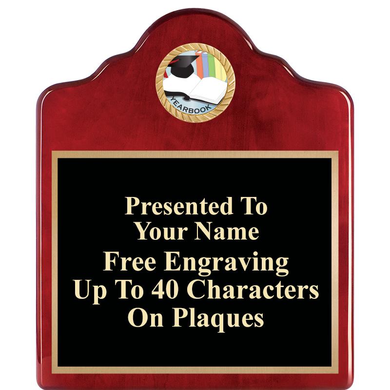 10"X12"ROSEWOOD EMBLEM PLQ