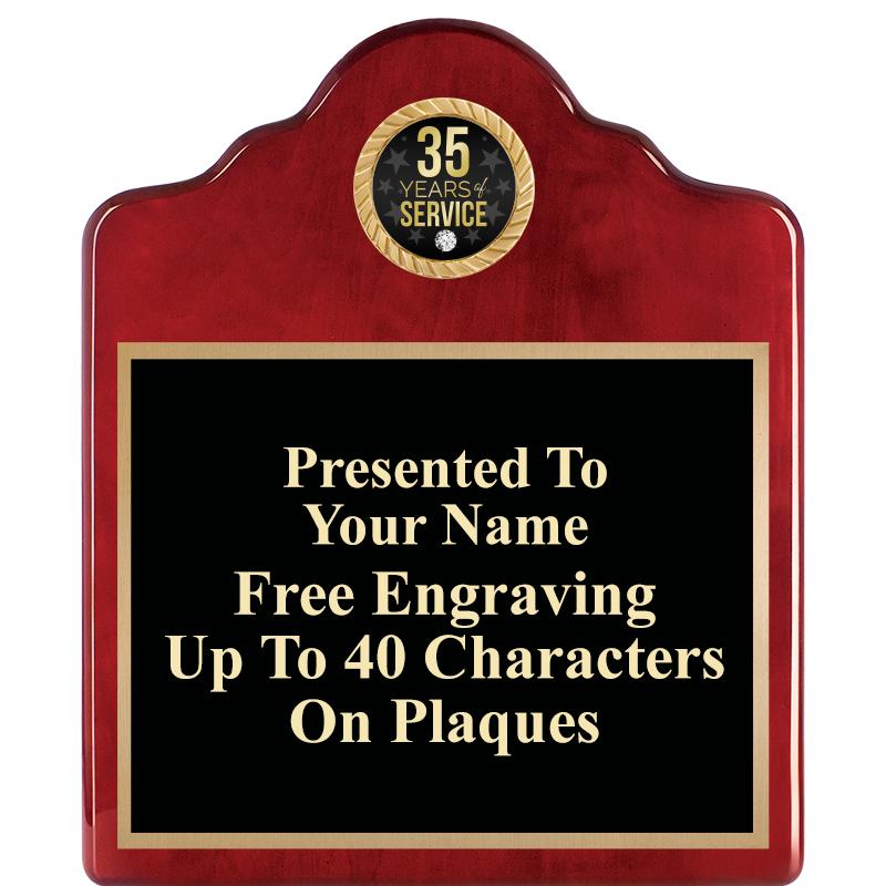 10"X12"ROSEWOOD EMBLEM PLQ