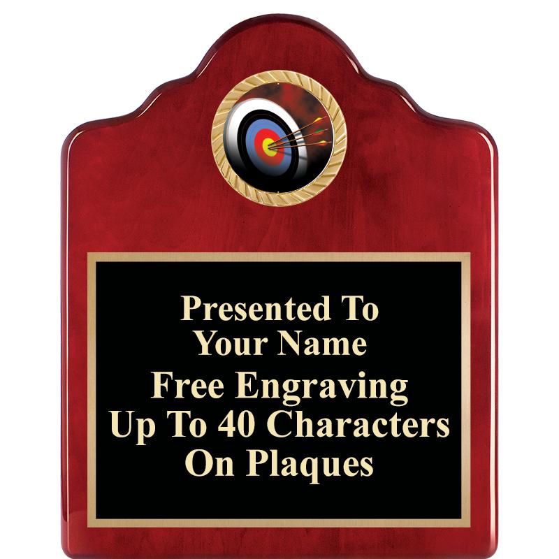 8X10 ROSEWOOD EMBLEM INS PLQ