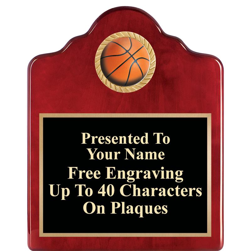 8X10 ROSEWOOD EMBLEM INS PLQ