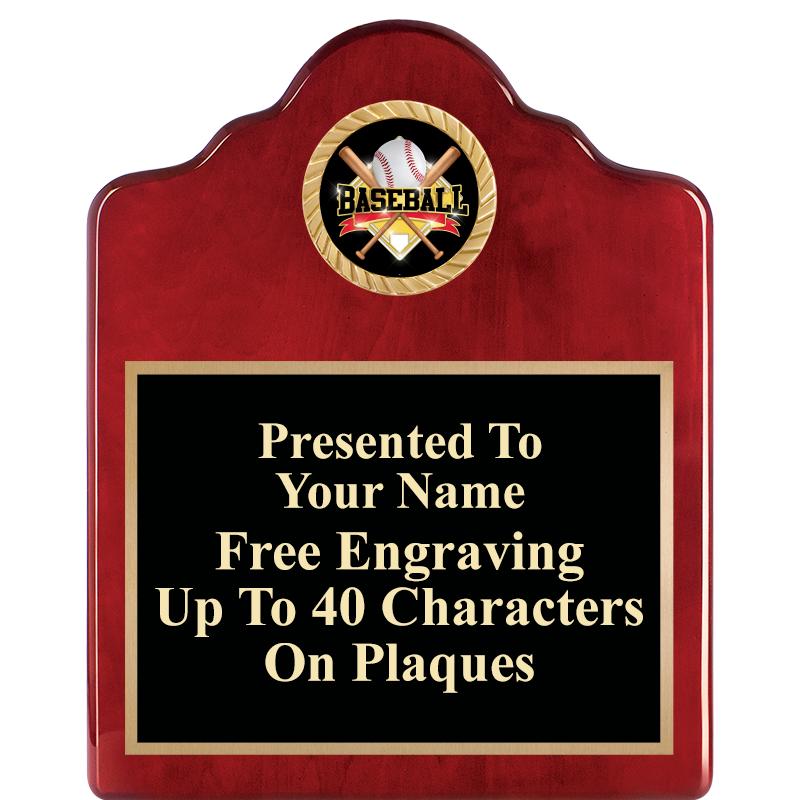 8X10 ROSEWOOD EMBLEM INS PLQ